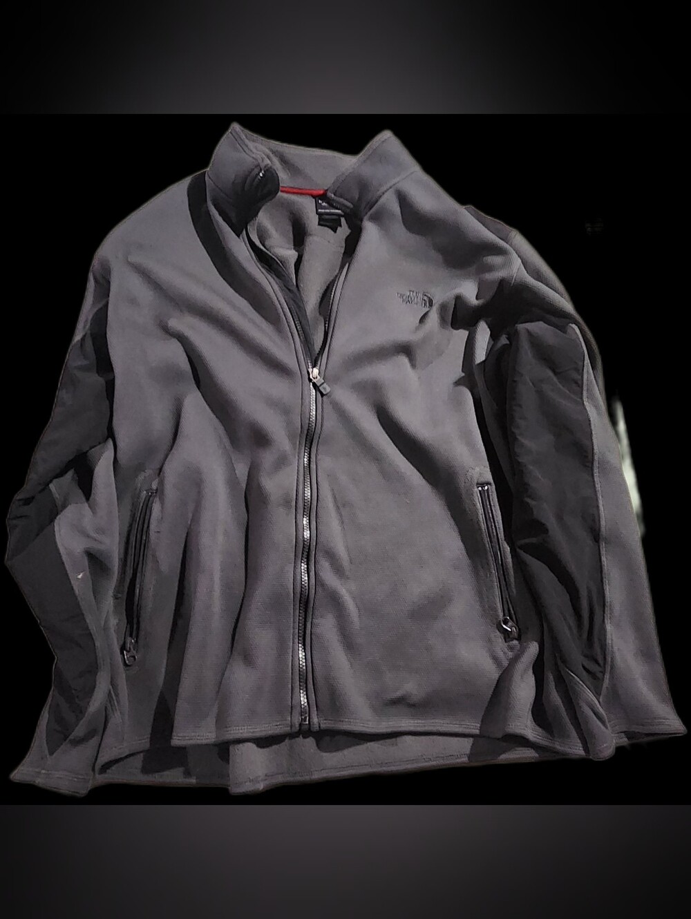 The North Face Men's Gray Full-Zip Fleece Jacket Size XL